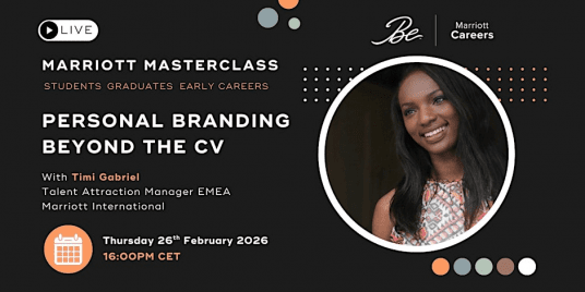 Marriott - Virtual Masterclass on "Personal Branding, Beyond the CV"